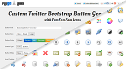 Custom Twitter Bootstrap Button Generator with FamFamFam Icons